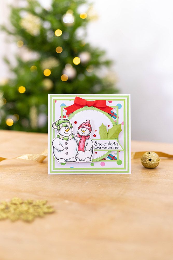 CC - Clear Acrylic Stamp Set - 4 x 4" - Warm Holiday Hugs