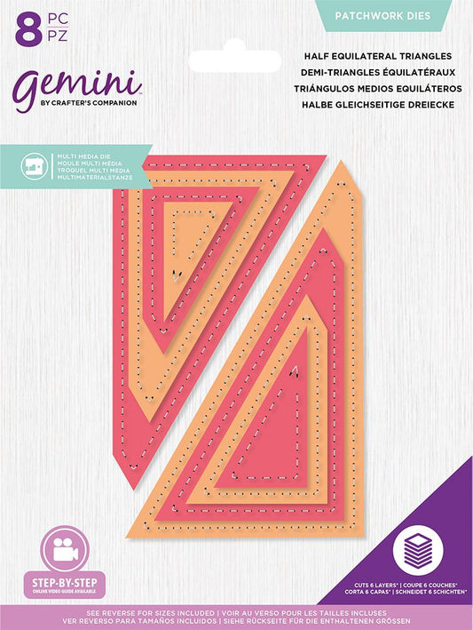 Gemini - Multi Media Die - Patchwork Dies - Half Equilateral Triangles