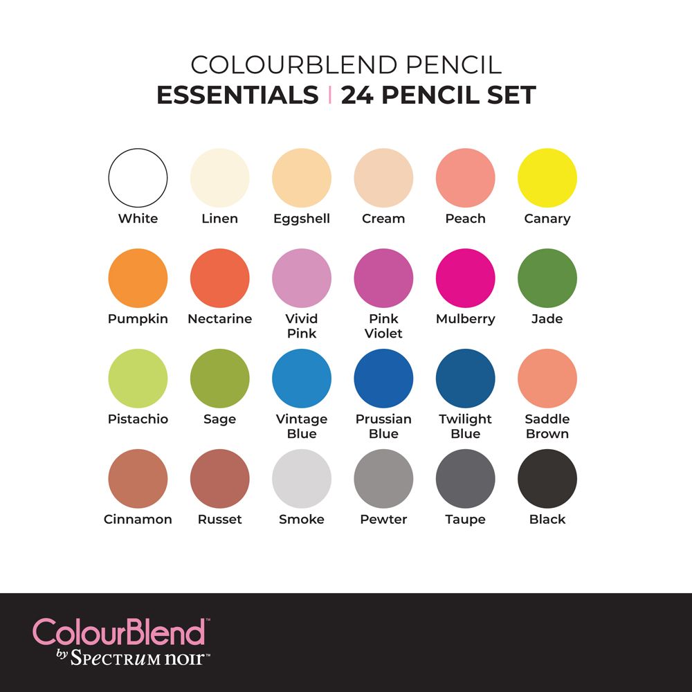 ColourBlend by Spectrum Noir 24 Pencil Set - Essentials