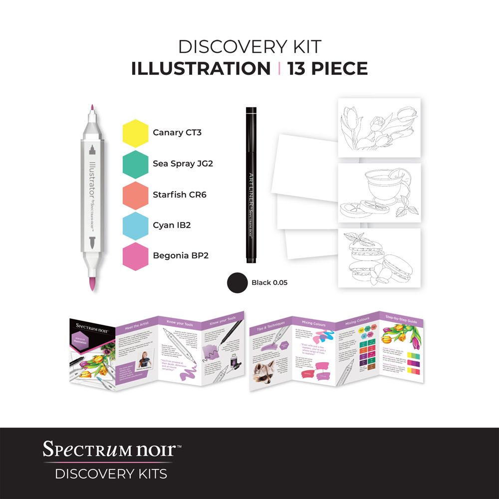 Spectrum Noir Discovery Kits - Illustration - 13pc Kit