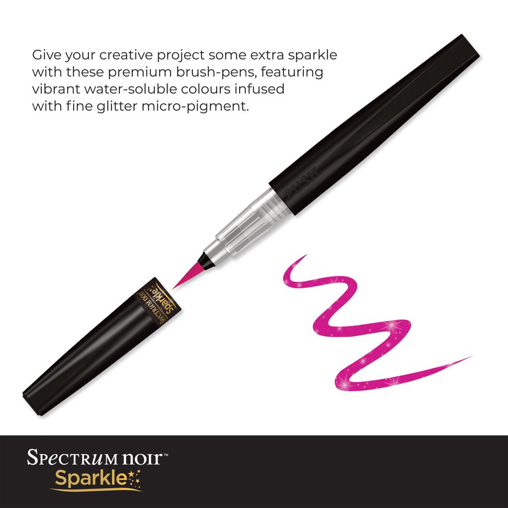 Spectrum Noir Sparkle Pens 3pc Set - Clear Overlay