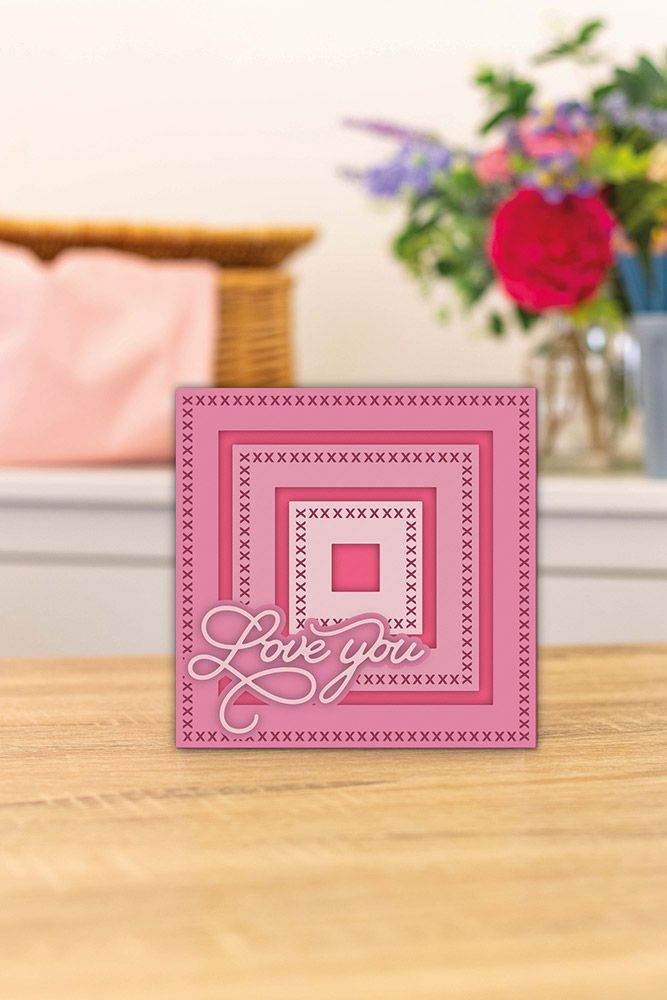 Gemini Elements Nesting Frame Die - Cross Stitch Square