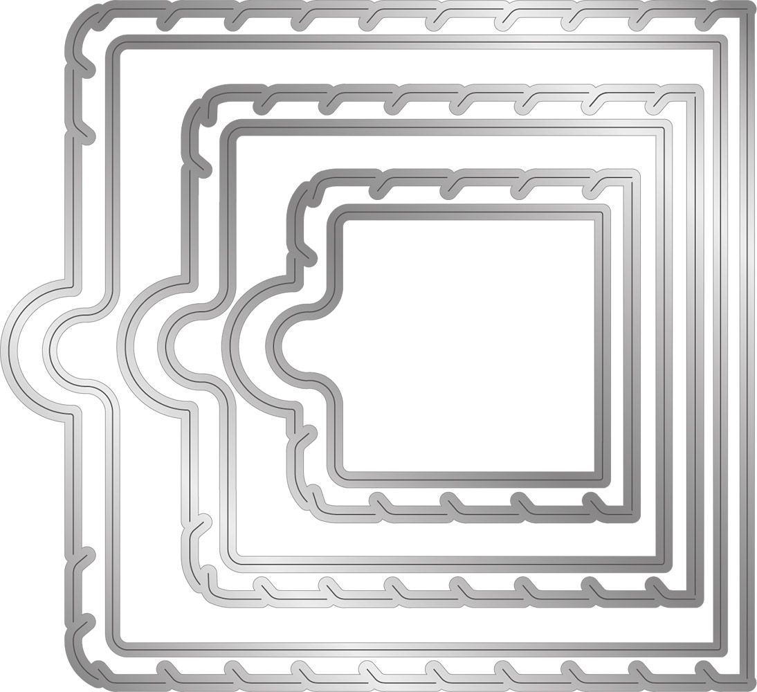 Gemini Door Reveal Stamp and Die - Square