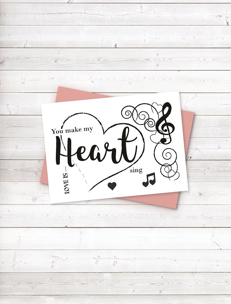 Sharon Callis - A6 Photopolymer Stamp - From the Heart