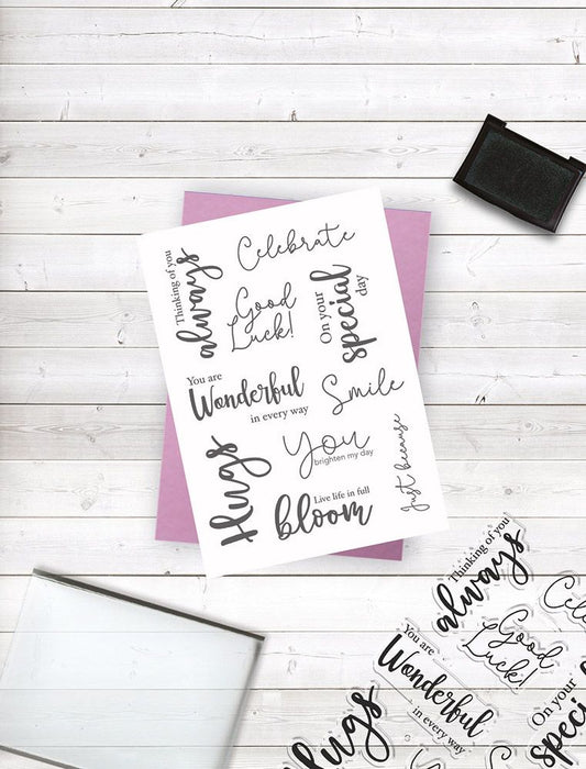 Crafters Companion Clear Acrylic Stamp - Just Because