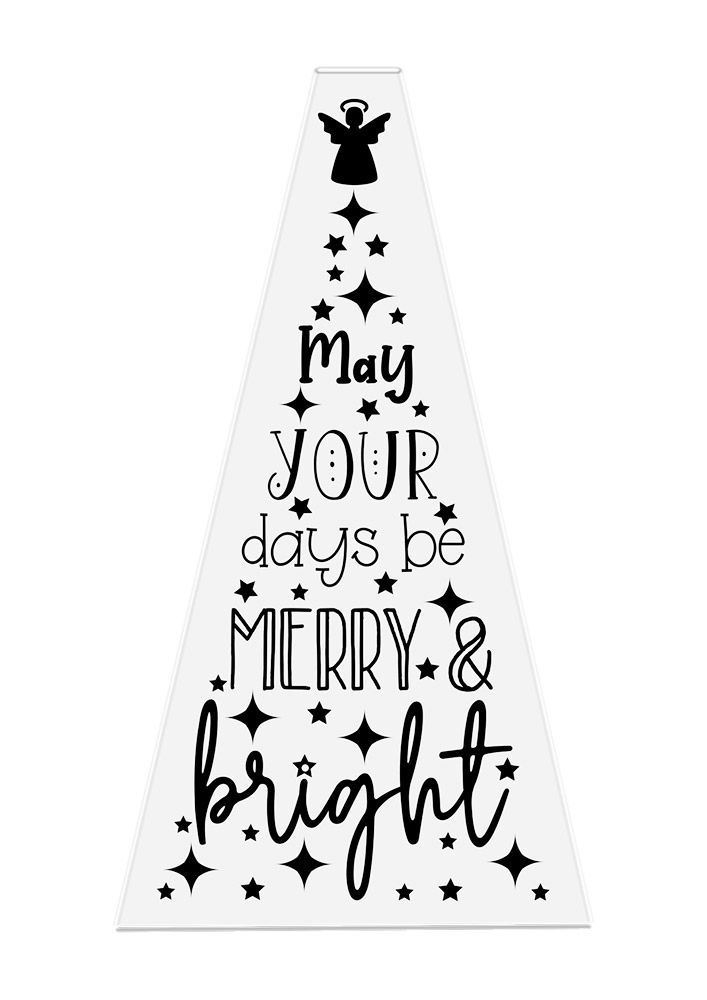 Crafters Companion Photopolymer Stamp - Merry and Bright Tree