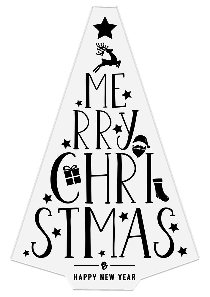 CC - Photopolymer Stamp - Merry Christmas Tree