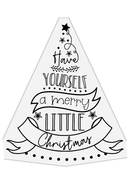 Crafters Companion Photopolymer Stamp - Merry Little Christmas Tree