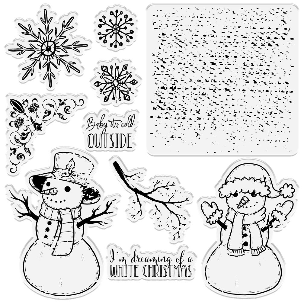 Crafters Companion - Clear Acrylic Stamp - Snow Day