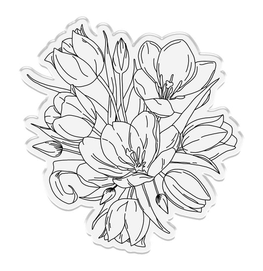 Crafters Companion Clear Acrylic Stamp - Spring is Here