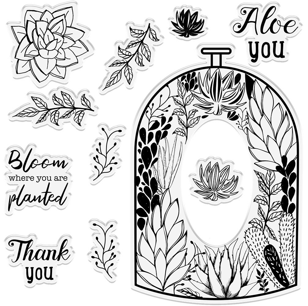 Crafters Companion Photopolymer Stamp - The Terrarium