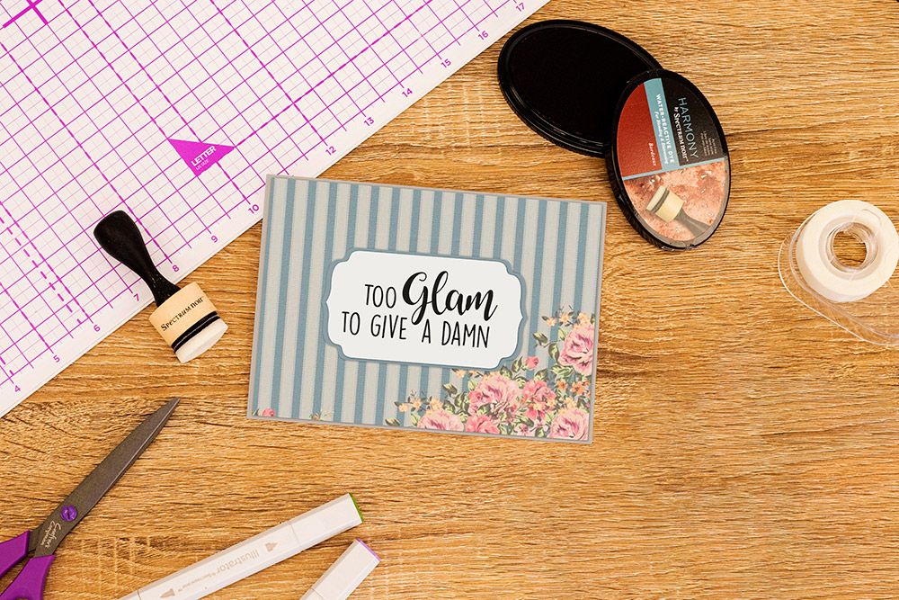 CC - Clear Acrylic Stamps - Too Glam