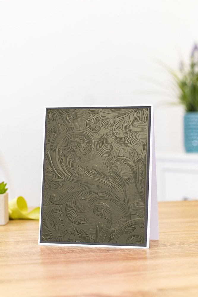 Gemini 5 x 7 3D Embossing Folder - Vintage Scroll
