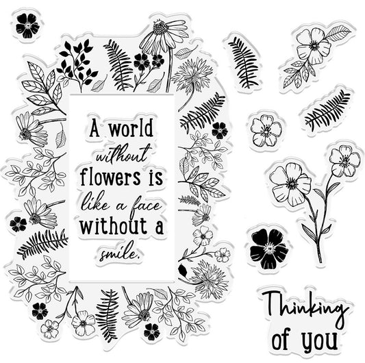 Crafters Companion Photopolymer Stamp - Wild Blooms