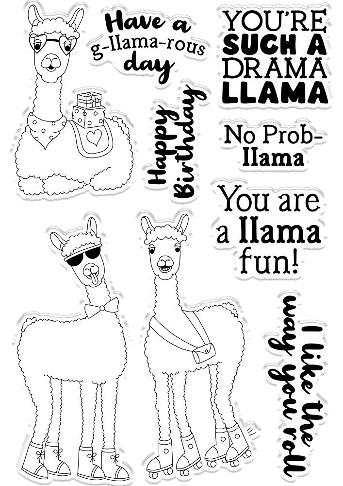 Crafters Companion Clear Acrylic Stamp – You are a llama fun