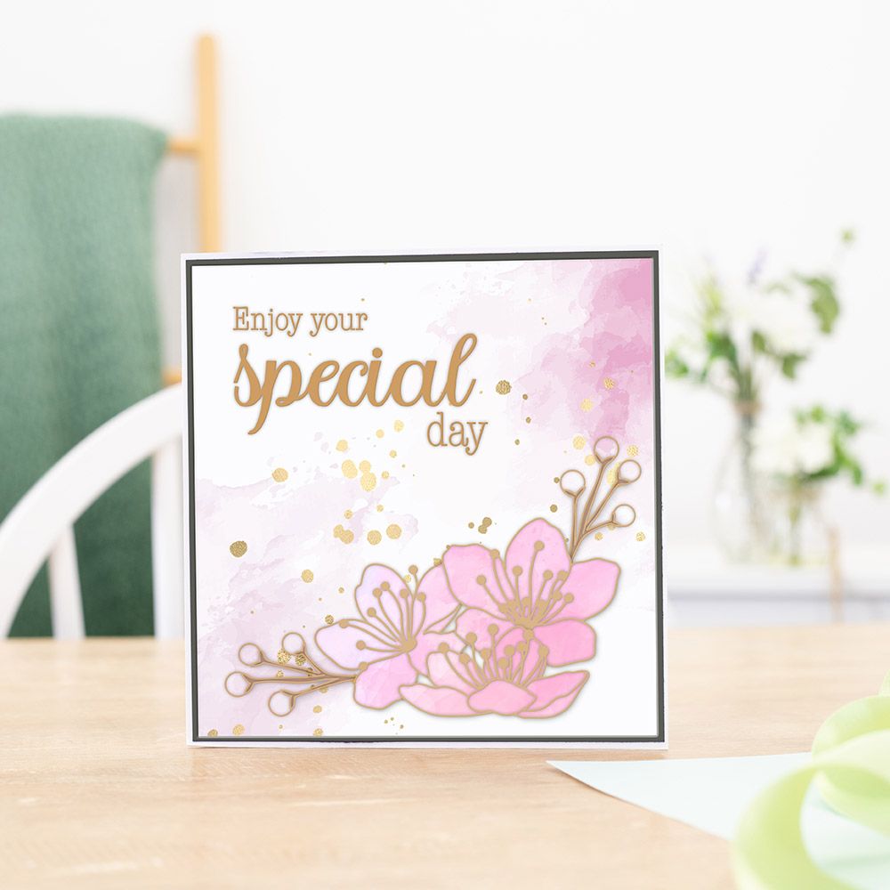 Clear Acrylic Stamp - Delicate Blossom - 8pc Set