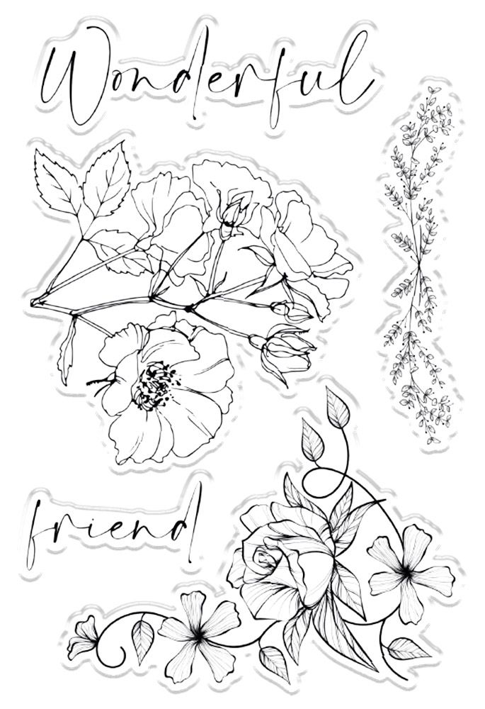 CC Clear Acrylic Stamps - Wonderful Friend