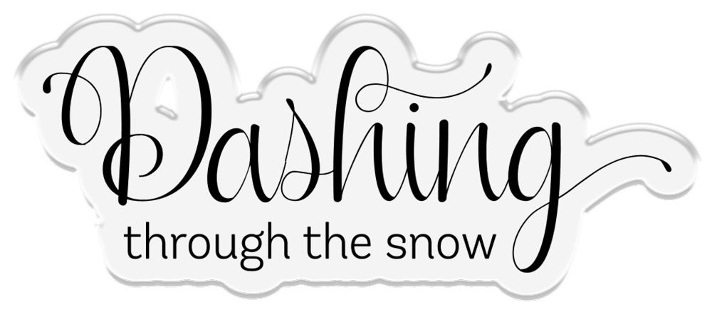 Gemini Christmas Frame Stamp and Die - Dashing Through the Snow