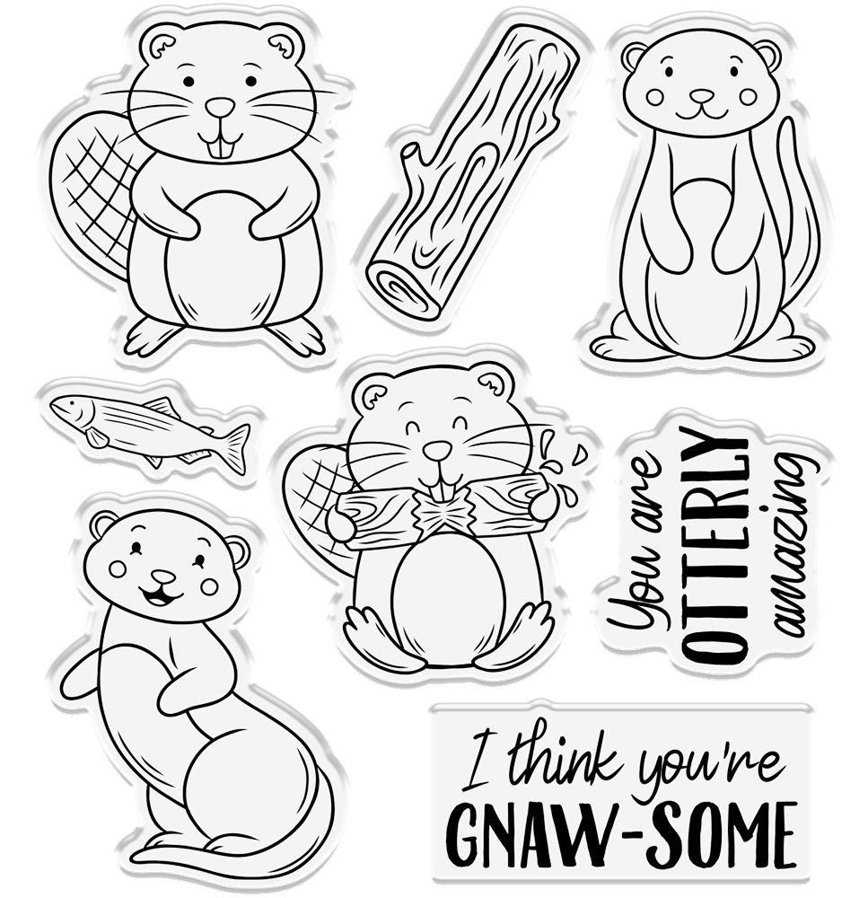 Gemini Cute Character Stamp & Die - Otterly Amazing