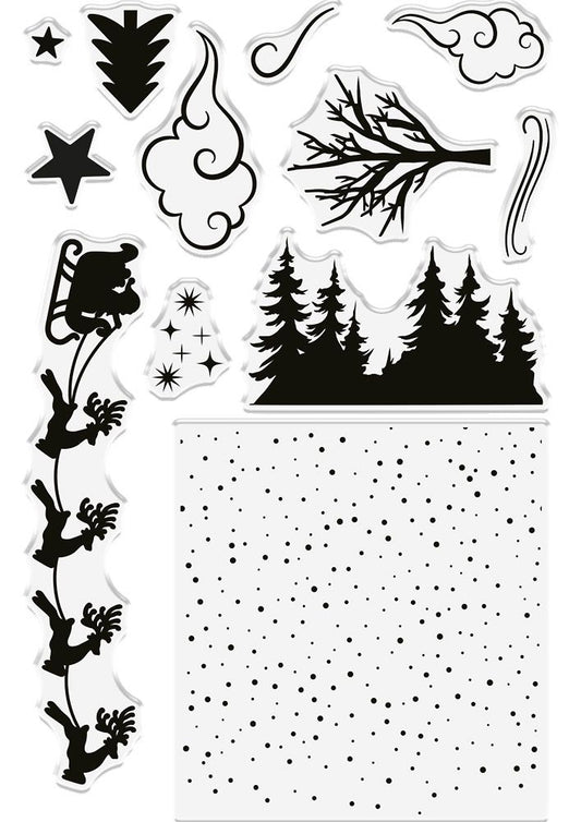 Gemini Christmas 3D Scene Builder Stamp and Die - Christmas Eve