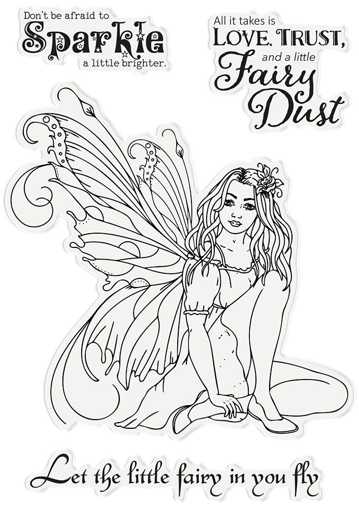 Crafters Companion Photopolymer Stamp - A Little Fairy Dust