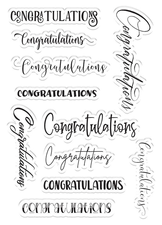 Crafters Companion Photopolymer Stamp - Congratulations