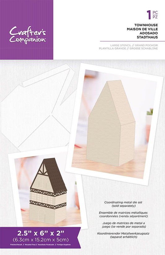 Crafters Companion - Template - Townhouse