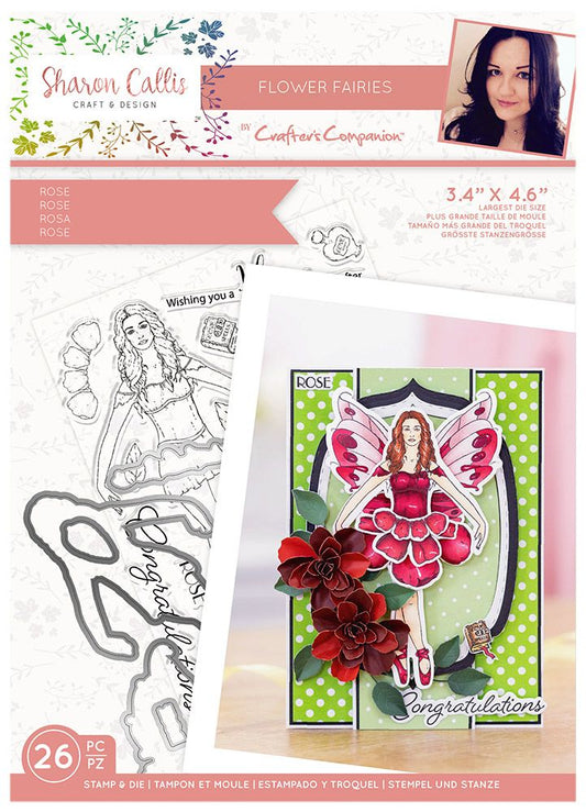 Sharon Callis Crafts Stamp and Dies - Rose