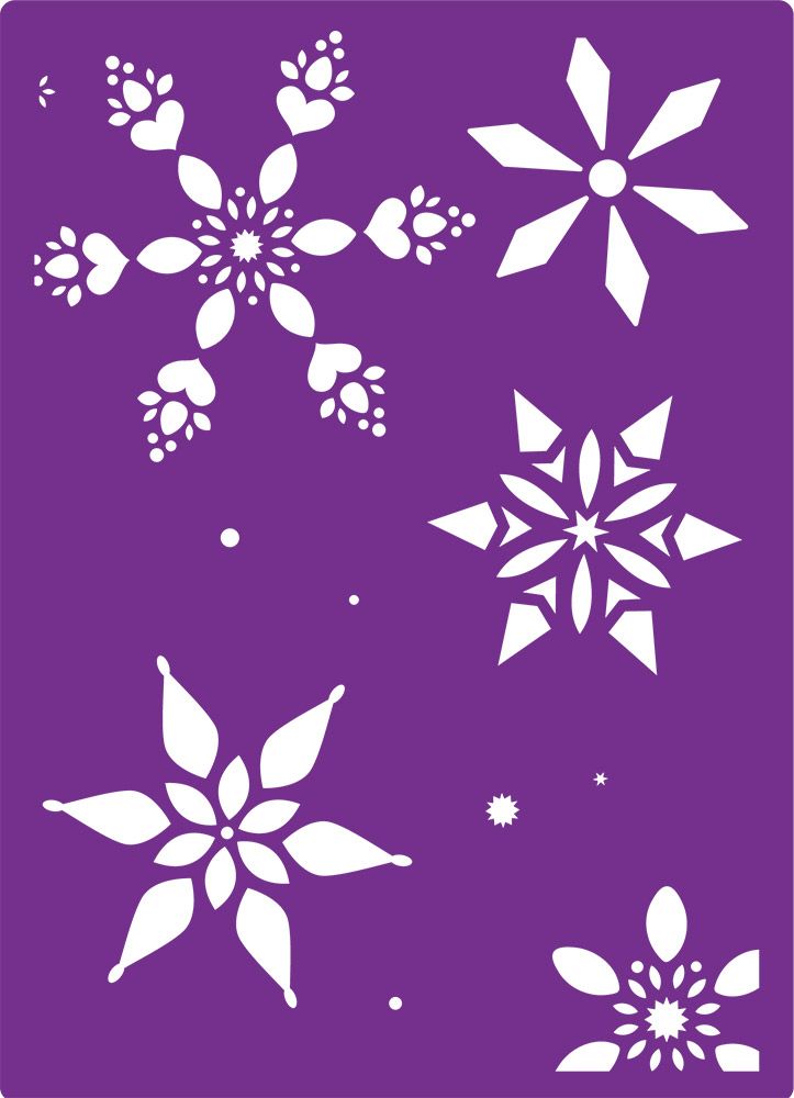 Gemini 3D Embossing Folder & Stencil - Snowflake Medley