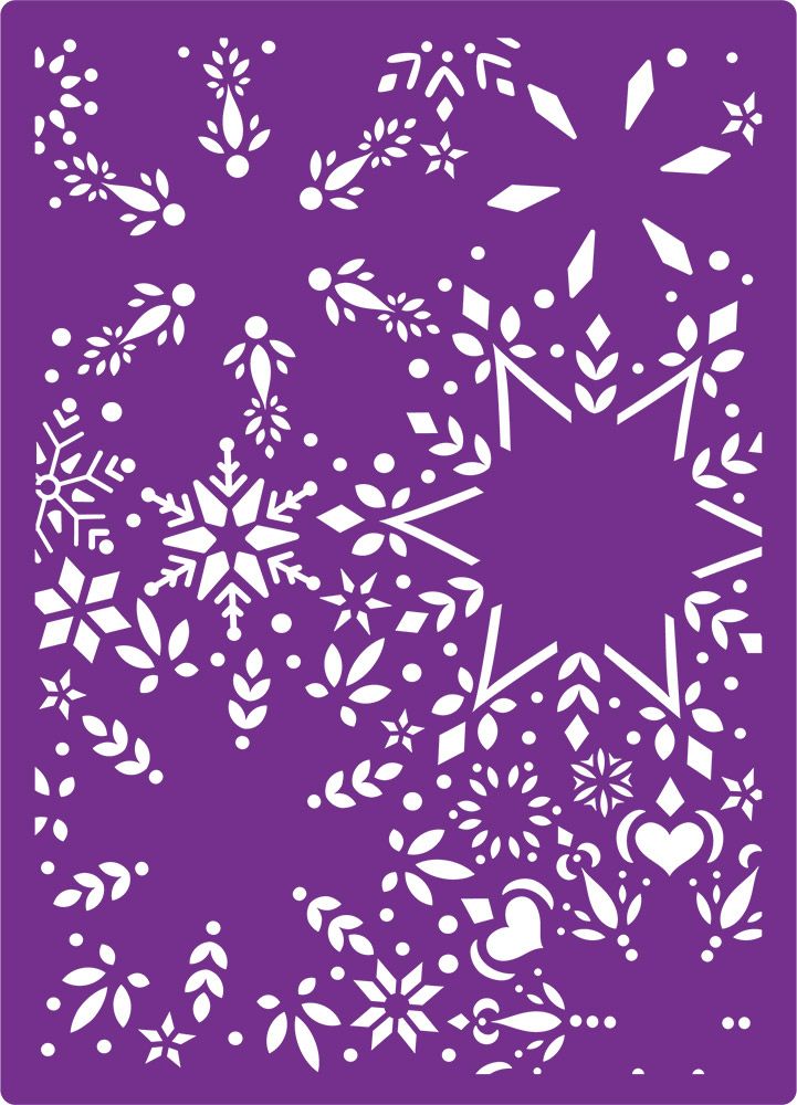 Gemini 3D Embossing Folder & Stencil - Snowflake Medley