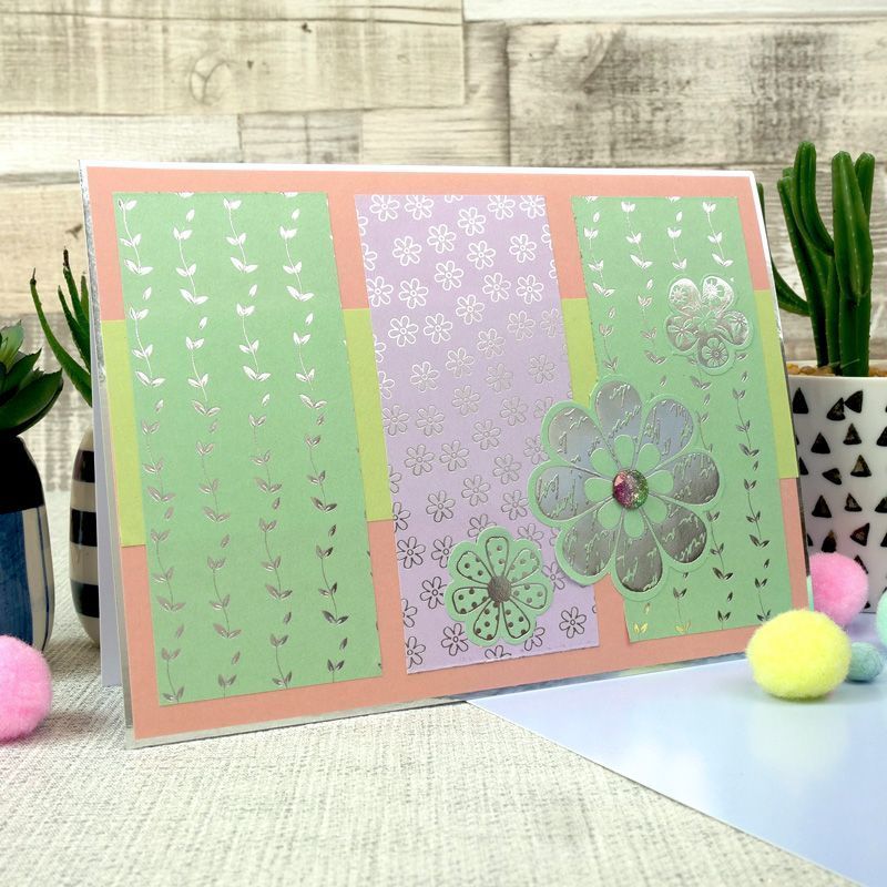 Stickables Die-Cut Self-Adhesive Foiled Flowers - Pretty Pastels