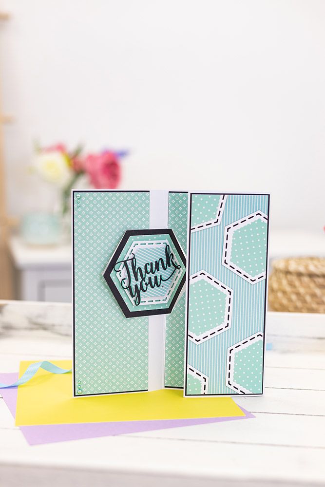 Gemini Elements Die Swing Card - Hexagon