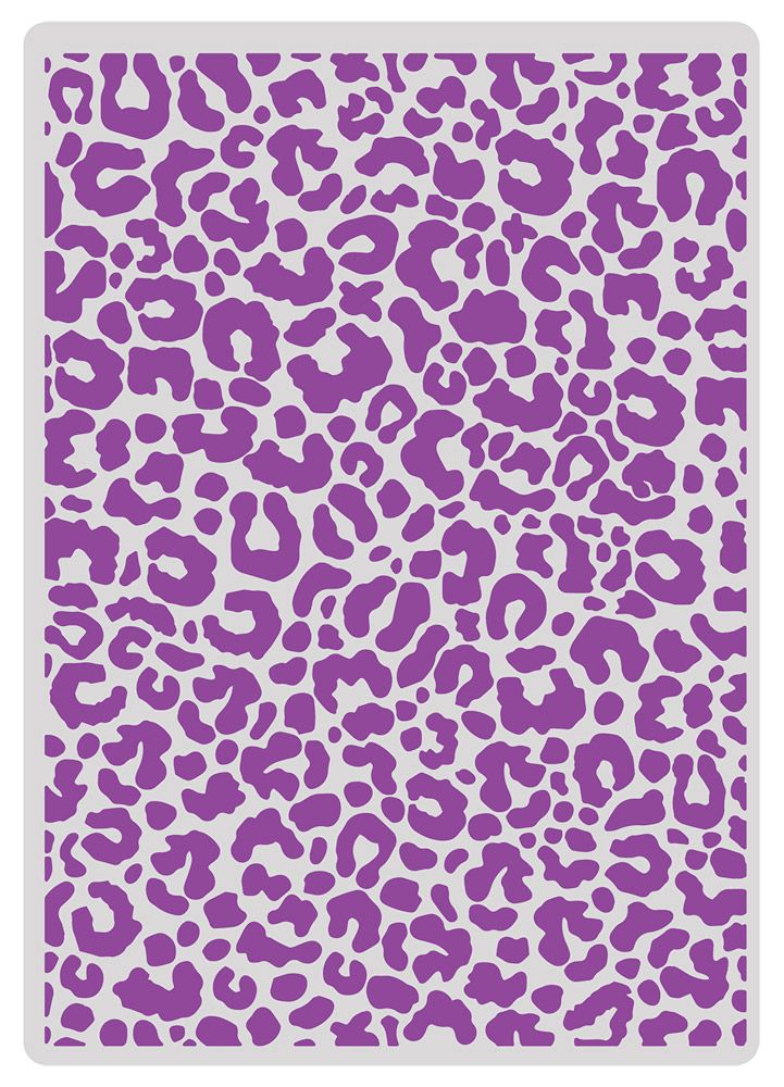 Gemini 5 x 7â€ 2D Textured Embossing Folder - Leopard Print