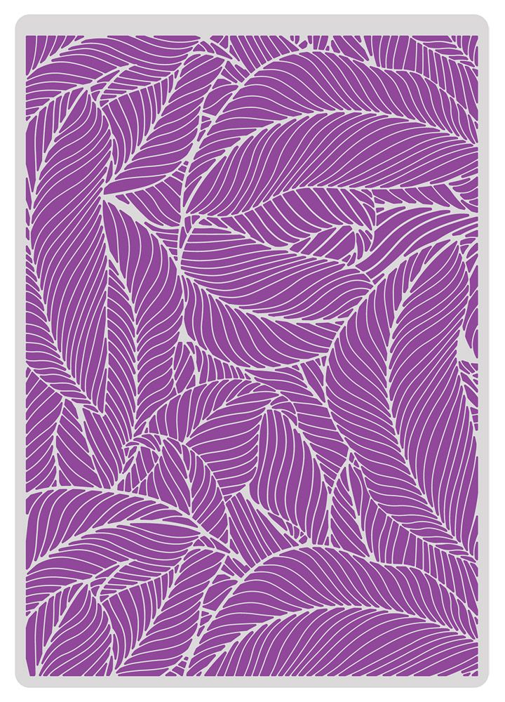 Gemini 5 x 7 - 2D Textured Embossing Folder - Luscious Leaves