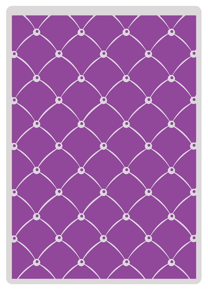 Gemini 5 x 7 - 2D Textured Embossing Folder - Studded Leather