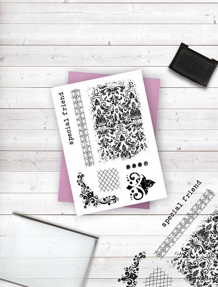 Crafters Companion Photopolymer stamp - Textured Opulence