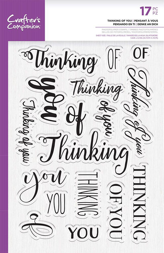 Crafters Companion Photopolymer Stamp - Thinking of You