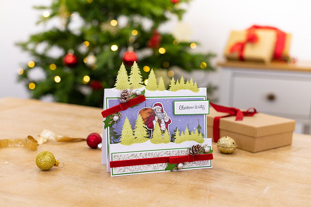 Sara Signature Twas the Night Before Christmas - Metal Die - Pine Tree Edge