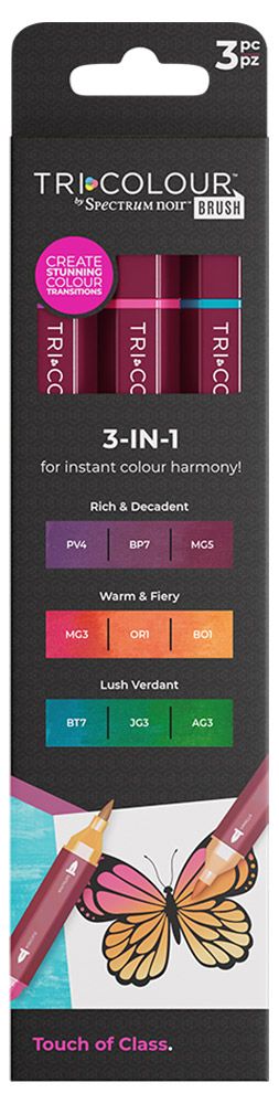 Spectrum Noir TriColour Brush 3 Piece - Touch of Class