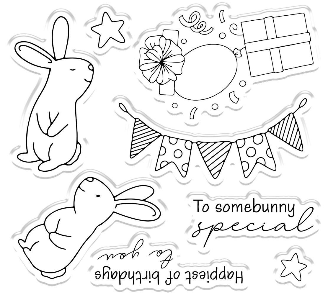 Gemini - Stamp & Die - Birthday Bunny