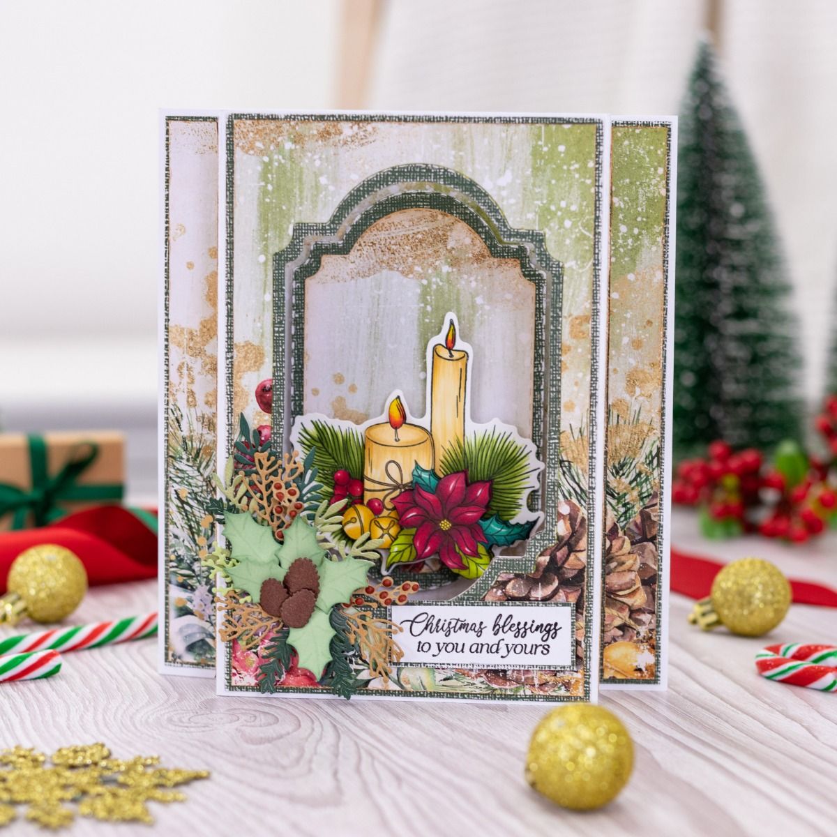 Tis the Season Stamp & Die - Christmas Blessings