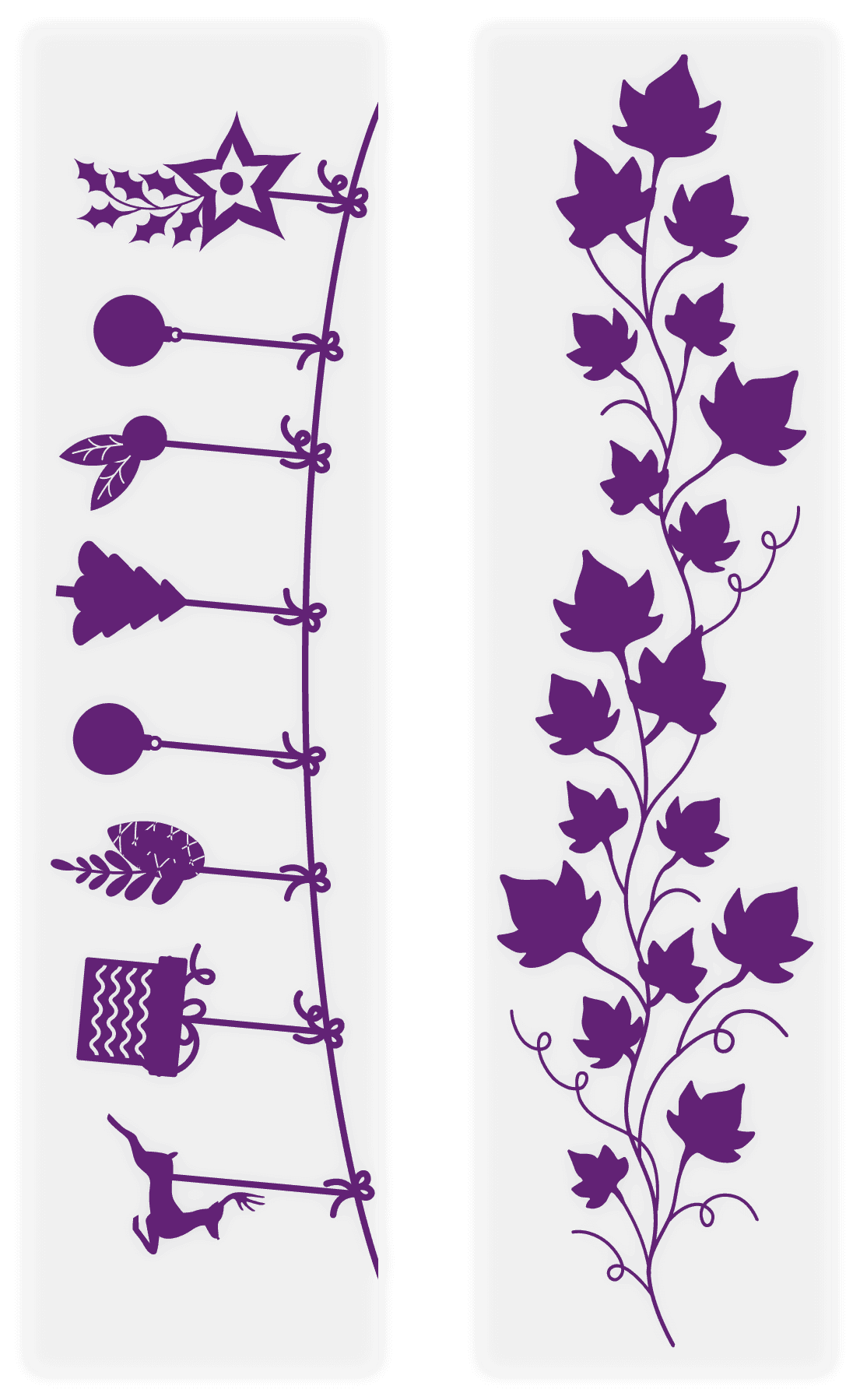 Gemini Embossing Folder 2PC-Vine Borders
