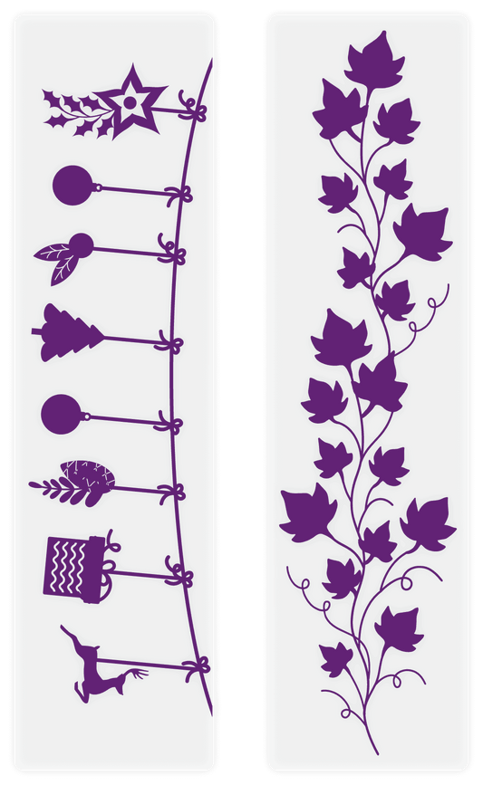 Gemini Embossing Folder 2PC-Vine Borders