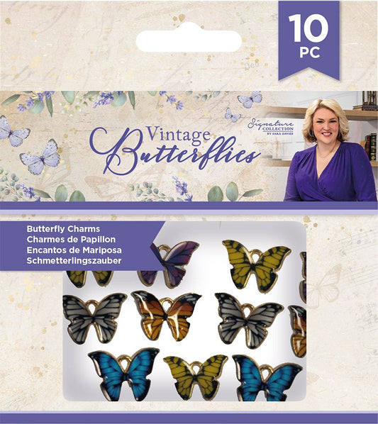 Sara Signature - Vintage Butterflies - Butterfly Charms (10PC)
