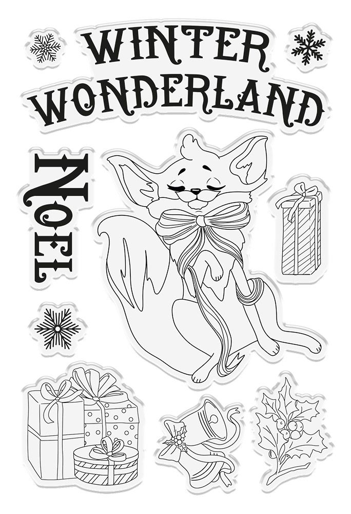 Vintage Snowman Clear Acrylic Stamp - Winter Wonderland