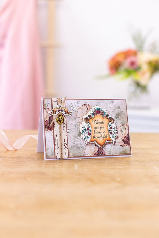 Vintage Diary- Stamp & Die - Antique Frame