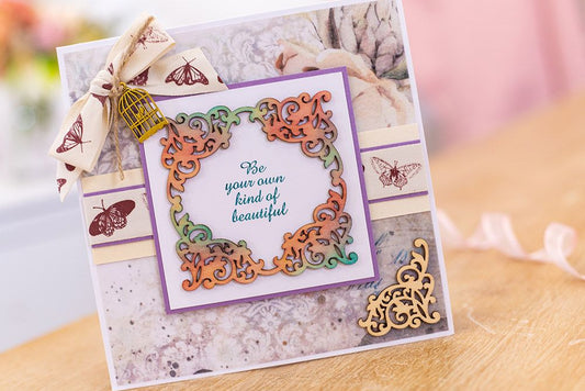 Vintage Diary - Wooden Frame and Corner
