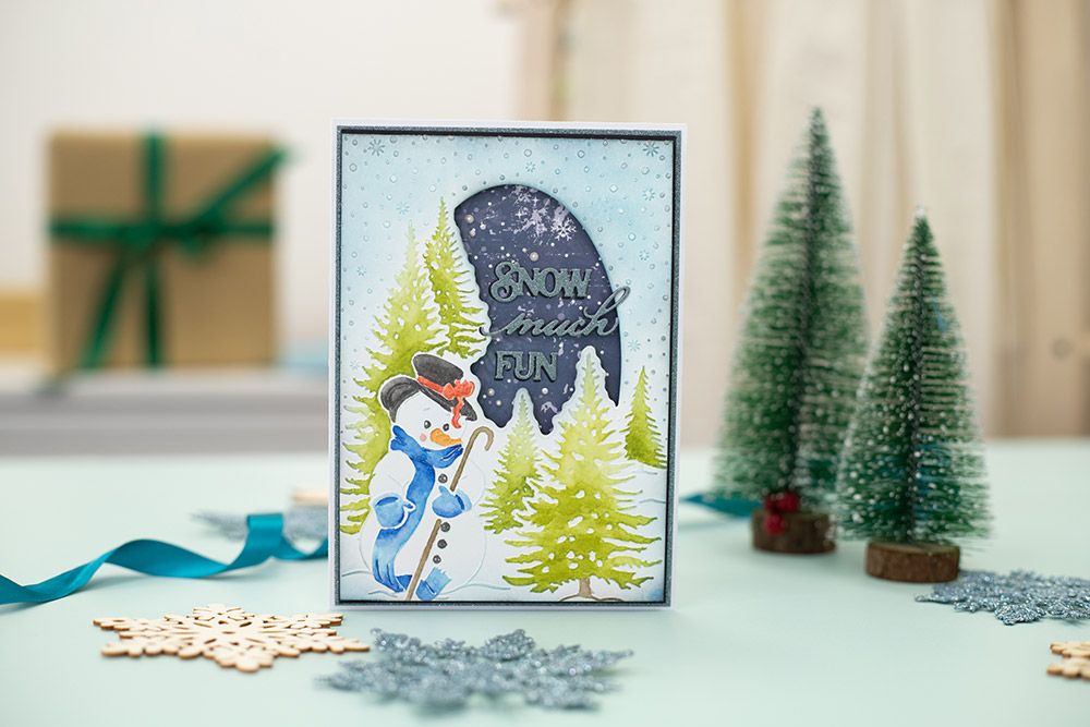 Vintage Snowman Clear Acrylic Stamp - Christmas in your Heart
