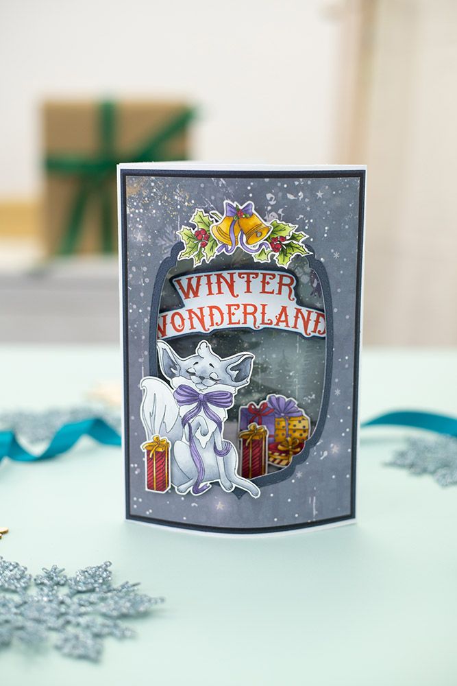 Vintage Snowman Clear Acrylic Stamp - Winter Wonderland