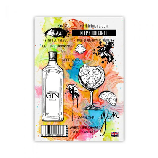 Visible Image Keep Your Gin Up Stamp Set